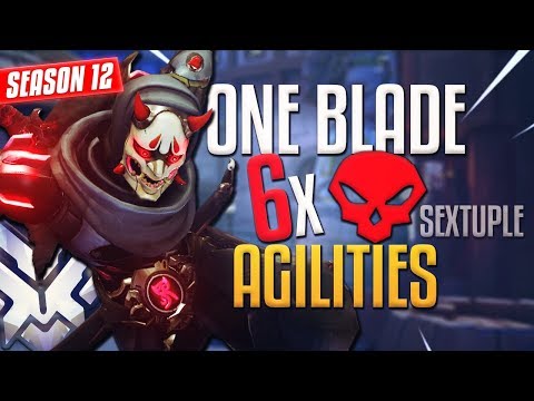 Agilities insane 6 Kills with One Dragonblade (Sextuple Kill) PRO GENJI [S12 TOP 500]