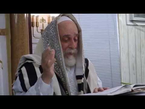 Liska Rebbe delivering drosha on Hoshanah Raba 5775