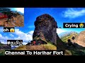 Harihar Fort 🏞️ | Chennai To Harihar Fort 🚆| 80 degree hills 😱 | traveling videos | #hariharfort