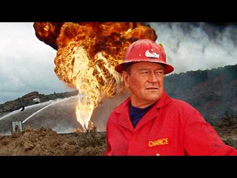 Sniper Attacks While John Wayne Battles Flames | Hellfighters