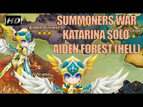 [HD] Summoners War  Katarina (Wind Valkyrja) Solo Aiden Forest Hell Full Auto GMGUILD