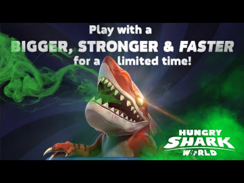 Atomic Shark  Grown Bigger Stronger Faster | Hungry Shark World