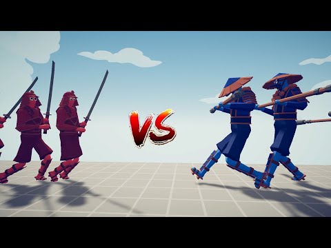 SAMURAI UNITS and MONK UNITS | Totally Accurate Battle Simulator-TABS