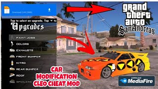 HOW TO INSTALL CAR MODIFICATION CLEO CHEAT MOD IN GTA SAN ANDREAS ANDROID||BY GRAFFITI GAMING||