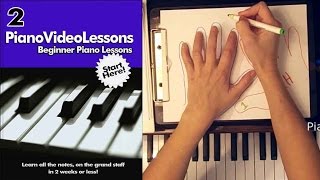 Beginner Piano Video Lessons - Lesson 2 - Piano Finger Numbers