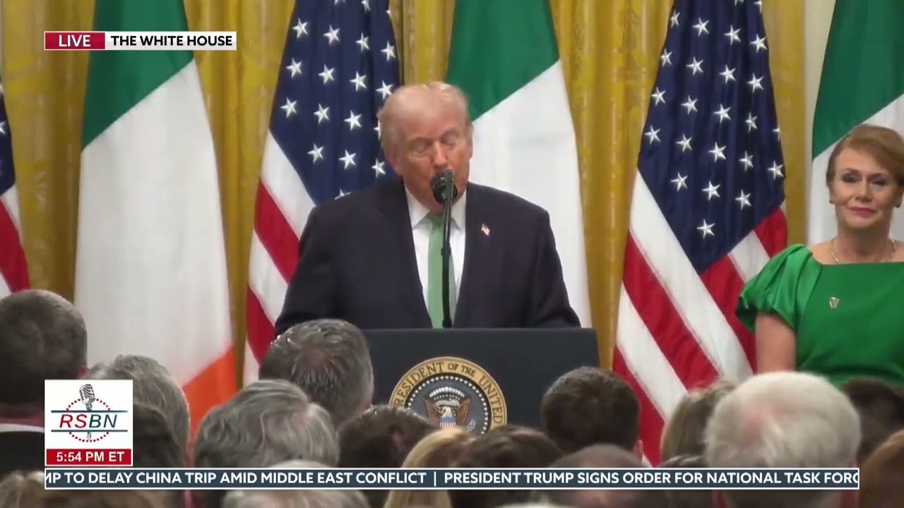 WATCH: President Trump Participates in the Shamrock Cup Presentation - 03/17/26