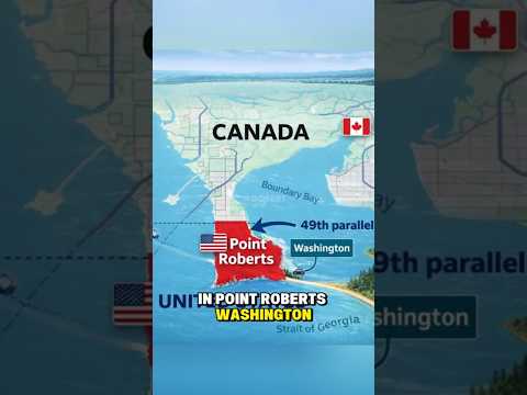 SOME TOWNS ON THE USA-CANADA BORDER ARE TRAPPED BETWEEN TWO COUNTRIES