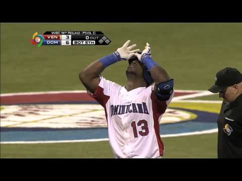 Venezuela v Dominican Republic (3-9) Highlights - World Baseball Classic Round 1 [07/03/2013]