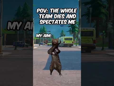 POV: My aim when my team spectates me  #fortnite