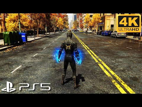 Spider-Man Remastered (PS5) - No Way Home MAGIC SUIT Gameplay (4K 60FPS ULTRA HD)