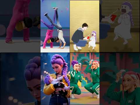 LEG FIGHTING?!😳 - Kpop Demon Hunters 😳 #sodapop #demonhunters #kpopdemonhunters