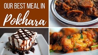 Nepalese Food - Our best meal in Pokhara eating fish in Nepal