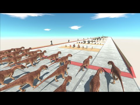 Carnivore Dinosaurs Army vs All  Faction  - Animal Revolt Battle Simulator