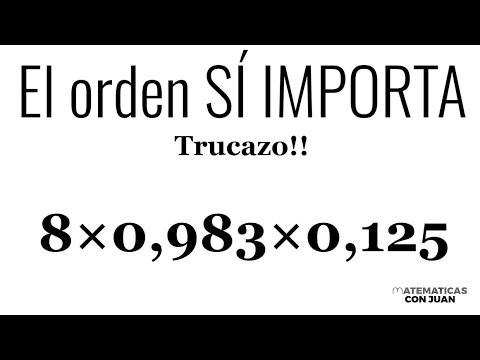 TRUCO MULTIPLICACIÓN DE NÚMEROS DECIMALES. ¡EL ORDEN SÍ IMPORTA!. Matemáticas Básicas.