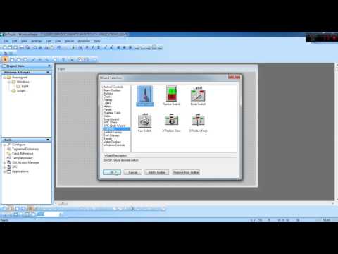 Scada Wonderware Basic Tutorial 1 Light On OFF