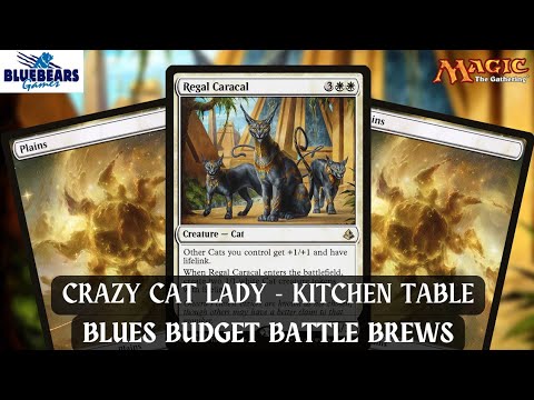 Crazy Cat Lady | mono White cat tribal build | Magic the Gathering budget deck tech | Kitchen Table