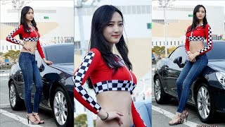 고딩 레이싱모델 강나연  BUCA 2018 대한민국 인증 중고차 박람회