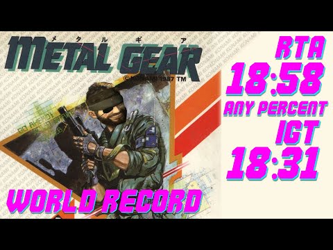 (Former World Record) Metal Gear MSX - Any% PS2 Pal - 18:58 RTA