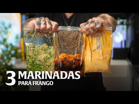 3 TIPOS DE MARINADAS PARA FRANGO!