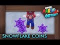 Super Mario Odyssey All Purple Snowflake Coins Snow Kingdom