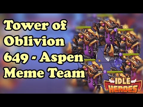 Idle Heroes - Tower of Oblivion 649 (More Aspen Memes)