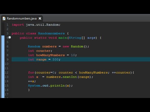 Beginner Java Tutorial Random Number Generator Part 2
