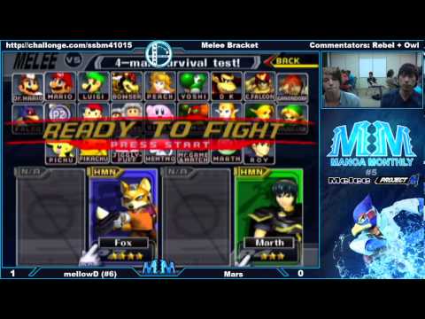 MM5 [W2] mellowD (Fox) vs Mars (Marth) SSBM