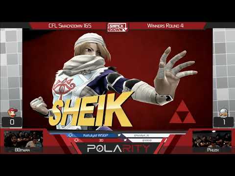 CFL Smackdown 165 WiiU - Phuzix (Sheik) vs 8Bitman (Diddy Kong) - Winners R4