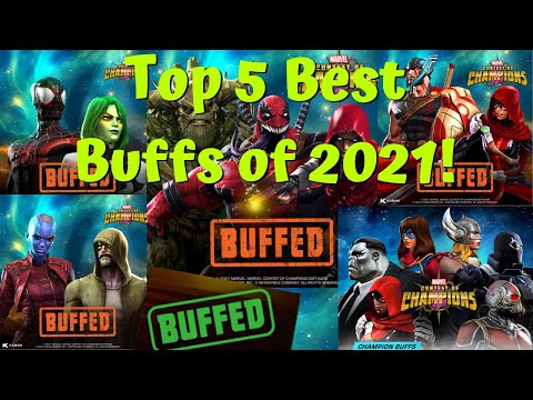 Top 5 Best Buffs of 2021! Tune Ups! Overhauls! Update! - Marvel Contest of Champions