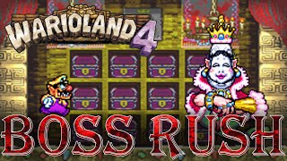 Wario Land 4 - Boss Rush (Hard Mode, No Damage)