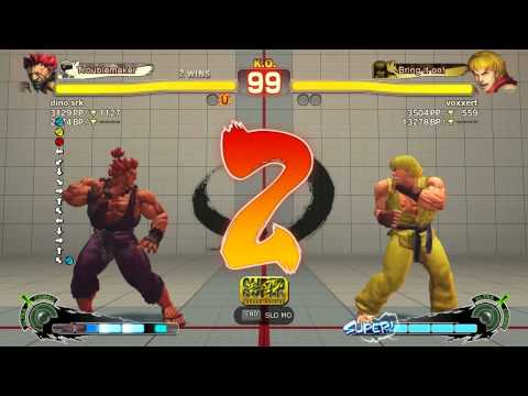 voxxert [Ken] vs dino srk [Akuma] SSF4 Europe Online Matches