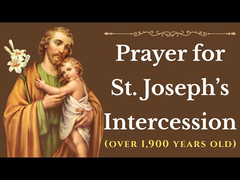 Prayer for St Joseph's Intercession