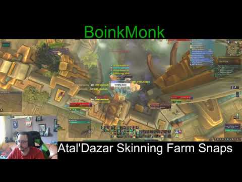 Atal'Dazar Gold/skinning farm route