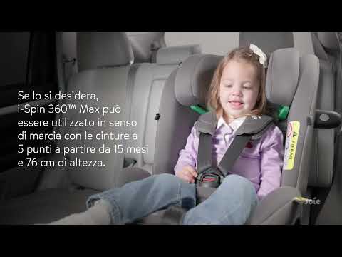 Joie Seggiolino Auto i-Spin 360 Max Mercury Mesh con Capottina