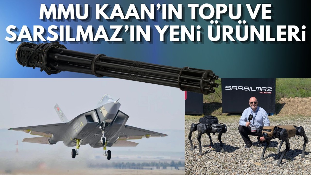 MMU KAAN’ın makineli topunda dakikada 3 bin mermi attı