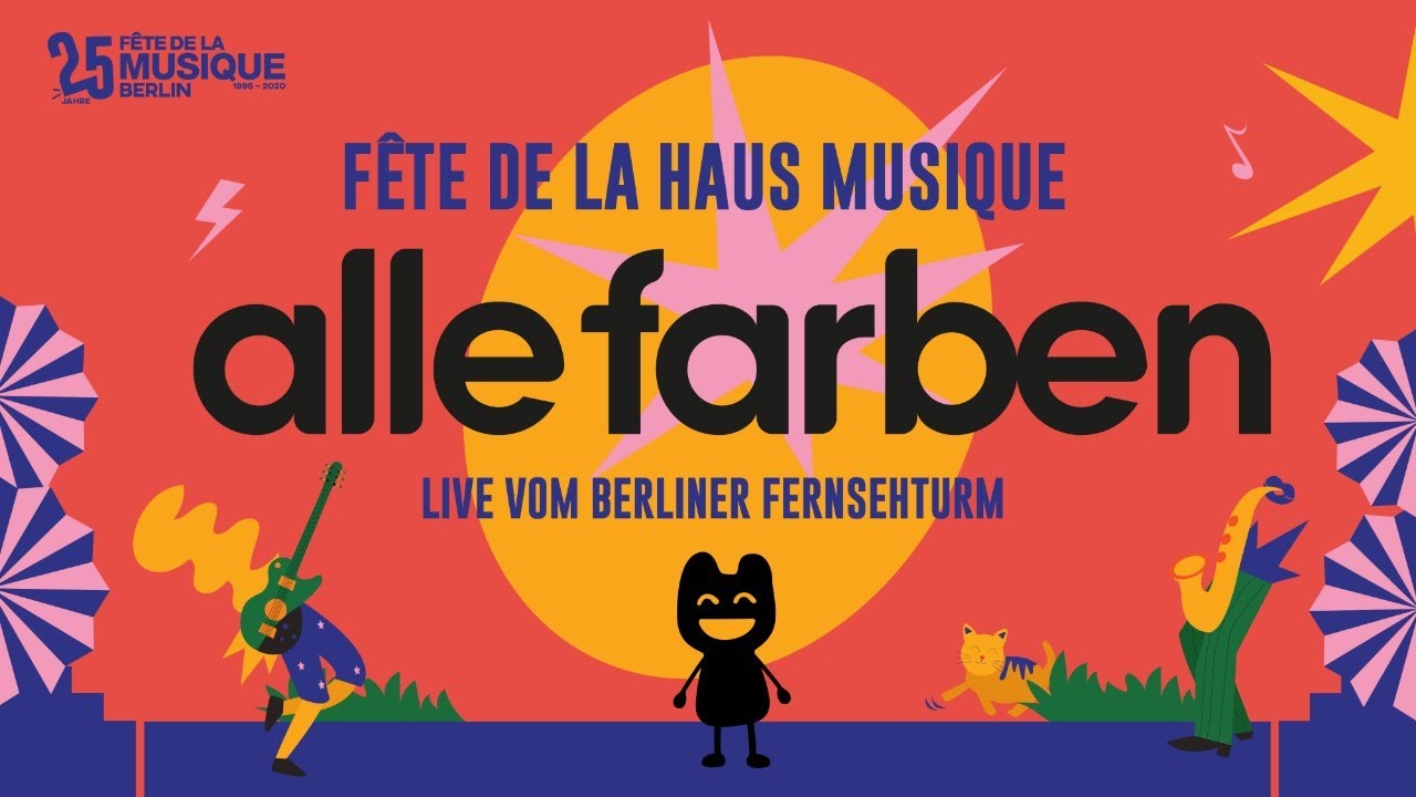 All colors - Fête de la Musique - Live from "Fernsehturm" Berlin (English: Berlin Television Tower).
