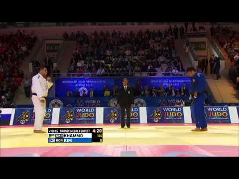 Iakiv Khammo vs Sung-Min Kim World Judo Championships 2015 - Astana