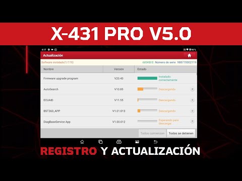 REGISTRO Y ACTUALIZACION X431 PRO V5.0