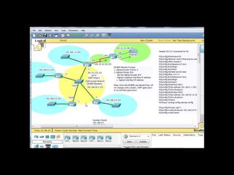 OSPF DR BDR elections using Packet Tracer   Part 2   Free Computer Science Video Lecture