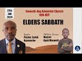 ELDERS SABBATH ||01/27/2024 ||