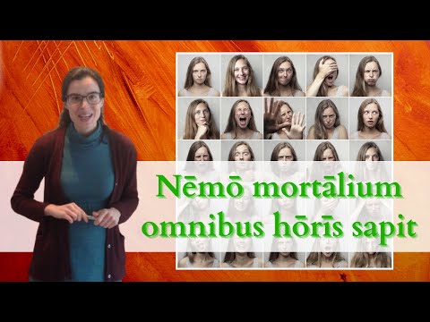 Latine loqui || Latin phrases || Nemo mortalium omnibus horis sapit