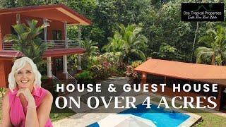 House and Guest House Back Onto Year-Round River FOR SALE in Costa Rica