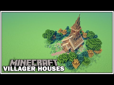 Minecraft Villager Houses - THE CLERIC (Small Church) - [Minecraft Tutorial]