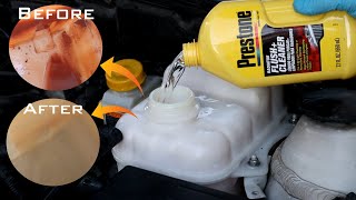 How to do complete coolant flush/How to use prestone radiator flush and cleaner/flush Muddy coolant