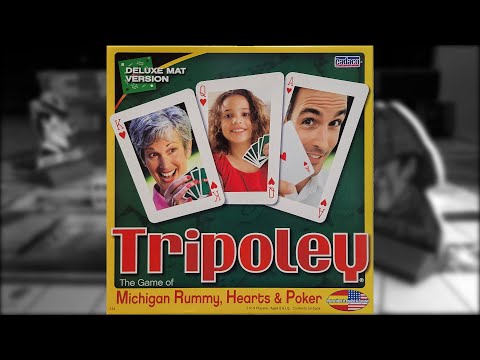 0:18 / 7:24 Board Game Archaeology #87 Tripoley the Game of Michigan Rummy, Hearts and Poker by Cadaco 