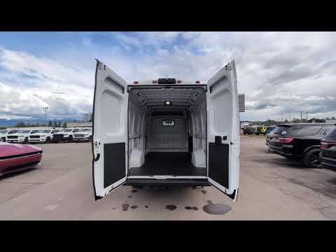 2025 Ram ProMaster Cargo Van Tradesman 3500 High Roof Ext 159" WB w/Pass Seat in White for sale at Frontier Chrysler Dodge Jeep Ram Fiat Ltd. in Smithers, BC