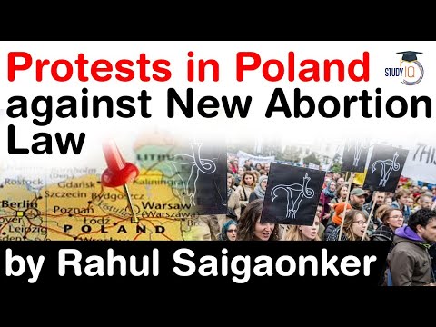 Abortion Law Protest in Poland - What was Polish court’s recent ruling on abortions? #UPSC #IAS