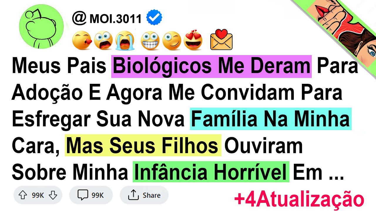 História1.Meus Pais Biológicos Me Deram Para Adoção E Agora Me Convidam Para Esfregar Sua Nova ...