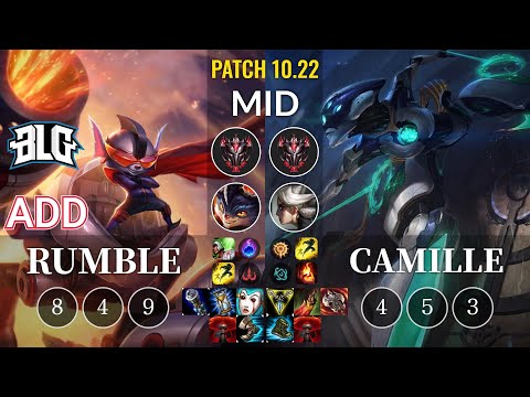 BLG ADD Rumble vs Camille Mid - KR Patch 10.22
