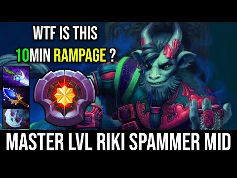 OMG 10Min RAMPAGE How Did That Happen ? by Master Riki Spammer NEW CANCER MID | Dota 2 Full Game